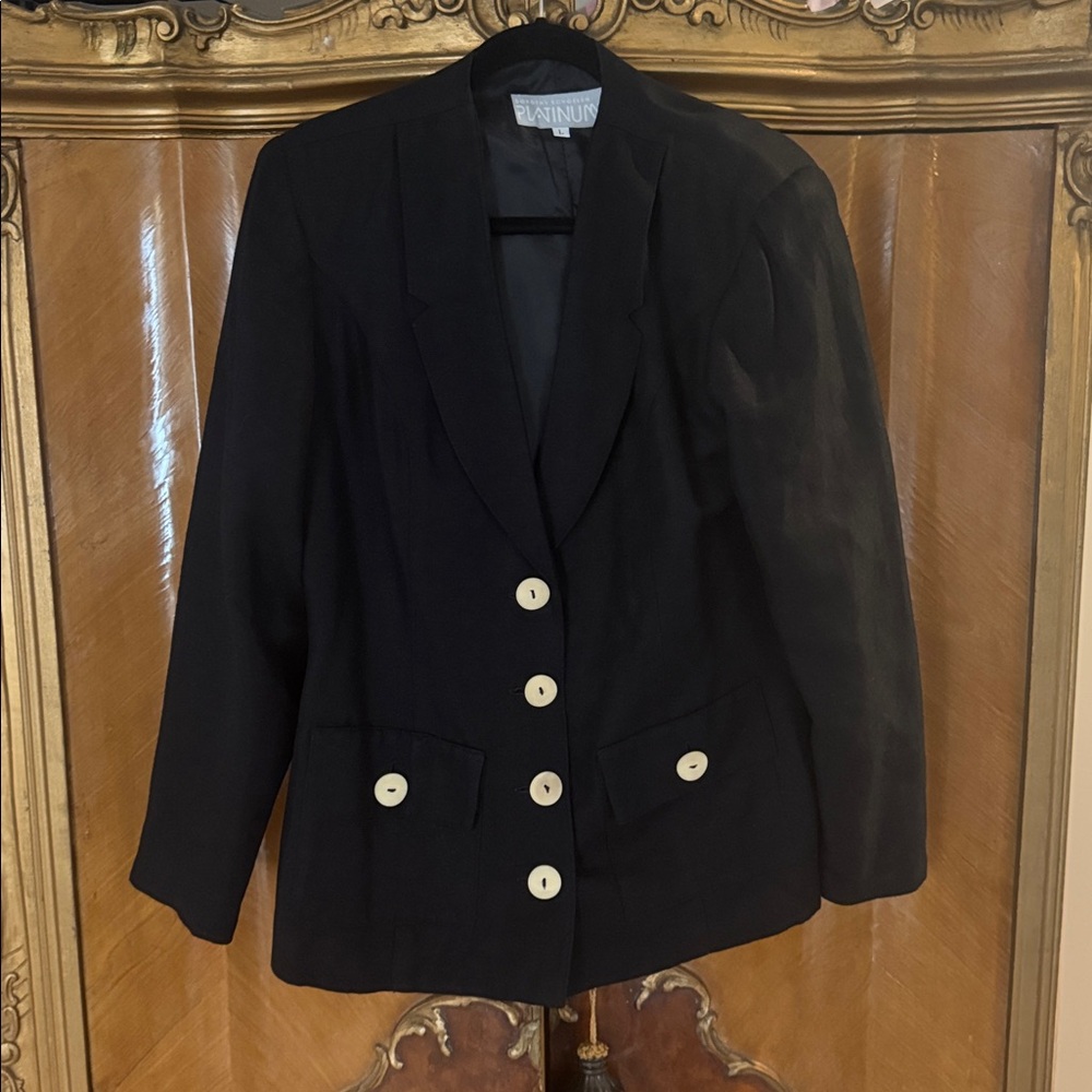 Dorothy Schoelen PLATINUM Black Vintage Blazer